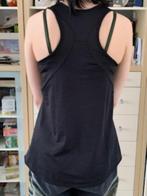 Dames sporttop zwarte tanktop race back top 46, Zwart, Ophalen of Verzenden, Zo goed als nieuw, Maat 46/48 (XL) of groter