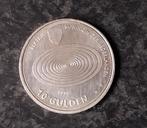 Zilveren 10 gulden, millenium munt 1999-2000, Postzegels en Munten, Koningin Beatrix, Zilver, Ophalen of Verzenden, Losse munt