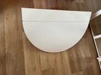 Opklapbare muurtafel halfrond wit, Ophalen, Gebruikt, 50 tot 100 cm, 50 tot 100 cm