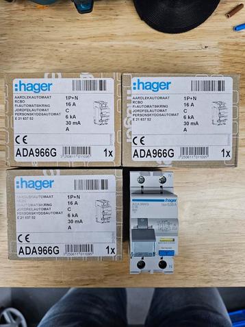 Hager ADA966G C16 Aardlekautomaten (meerdere aanwezig) beschikbaar voor biedingen