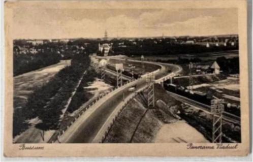 Oude Briefkaart Bussum - Panorama Viaduct (1935), Verzamelen, Ansichtkaarten | Nederland, Gelopen, Noord-Holland, 1920 tot 1940