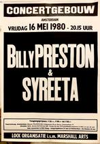 Billy Preston & Syreeta. Concertgebouw Amsterdam, Ophalen of Verzenden, Poster, Artwork of Schilderij, Zo goed als nieuw