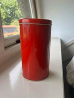 Oud emaille blik rood, Ophalen