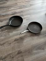 Scanpan Koekenpannen Set - 28 & 26 cm, Huis en Inrichting, Keuken | Potten en Pannen, Gebruikt, Inductieplaat, Aluminium, Ophalen of Verzenden