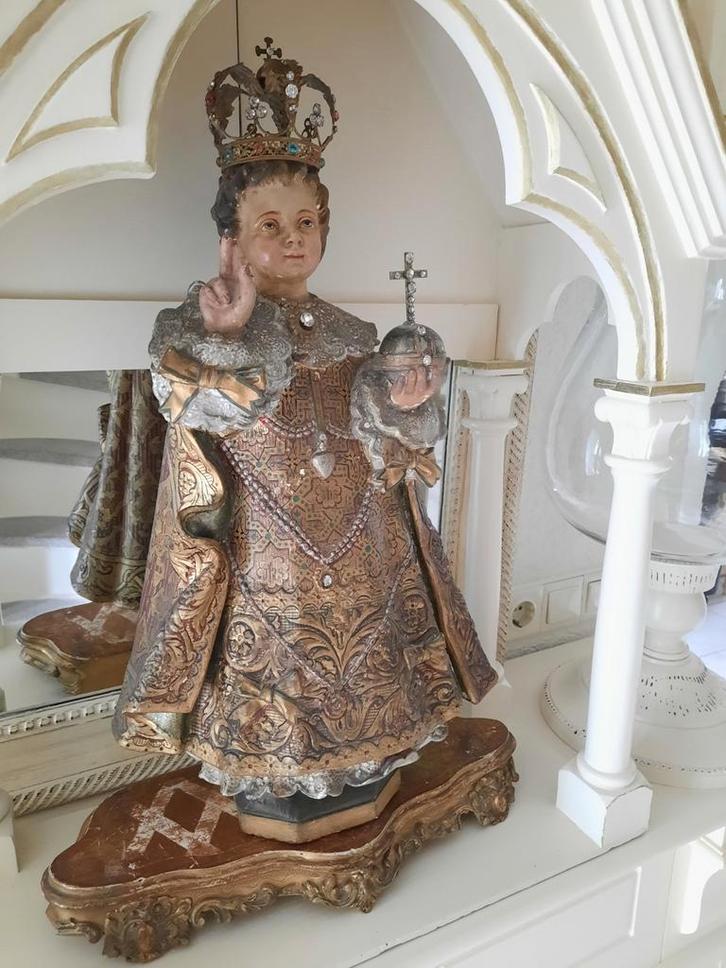 Antiek kindje van Praag 250€, Antiek en Kunst, Antiek | Religie, Ophalen