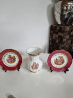Mooie vaas met 2 borden - Decoratief, Ophalen of Verzenden