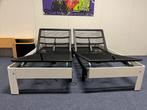 Elektrische Auping Auronde 1500 deelbaar (180x200cm)., Ophalen, Verstelbaar, Wit, Tweepersoons