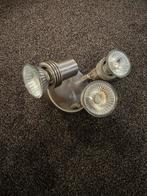 RVS Opbouwspot met 3 Spots - Dimbaar, Halogeen, Gebruikt, Metaal of Aluminium, Ophalen of Verzenden