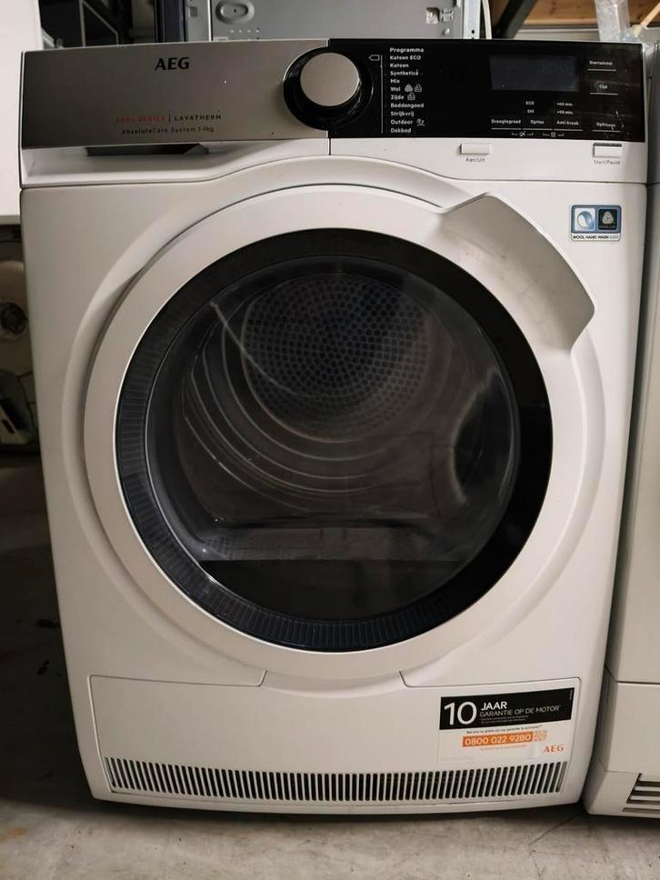 Aeg warmtepomp droger 9kg A++, Witgoed en Apparatuur, Wasdrogers, Gebruikt, Overige typen, 8 tot 10 kg, 85 tot 90 cm, Ophalen