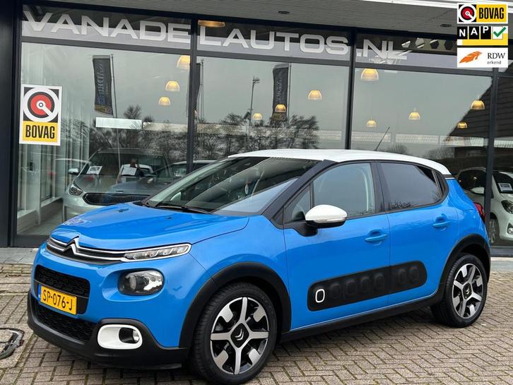 Citroen C3 1.6 BlueHDi Shine App-Connect Clima Cruise Camera, Auto's, Citroën, Bedrijf, Te koop, C3, ABS, Achteruitrijcamera, Airbags