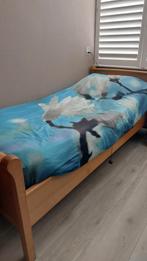 Senioren bedden, Huis en Inrichting, Slaapkamer | Bedden, Ophalen, 90 cm, Eenpersoons, Beige