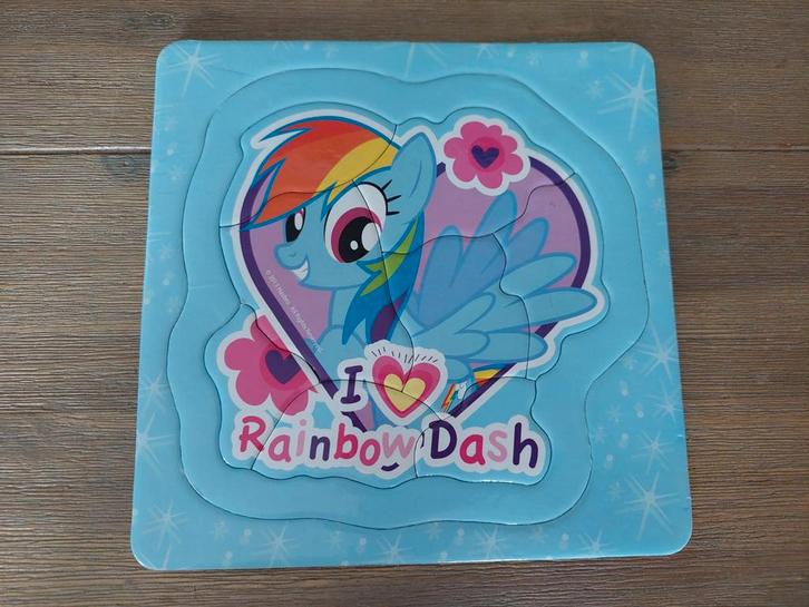 My Little Pony Rainbow Dash puzzel, Kinderen en Baby's, Speelgoed | Kinderpuzzels, Nieuw, Minder dan 10 stukjes, Ophalen of Verzenden