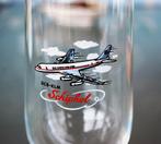 Vliegtuig Super DC 8 KLM op Schiphol 1967 Glas Vintage, Ophalen of Verzenden