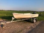 Mooie nette QuickSilver 360 met Mercury 4pk 4takt en trailer, Watersport en Boten, Vis- en Consoleboten, Benzine, Buitenboordmotor