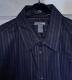 Heren Overhemd XL Antraciet Grijs Streep H&M ( Jool ), Verzenden, Zo goed als nieuw, Halswijdte 43/44 (XL), Grijs
