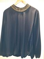 Sjieke blouse met stenen kraag - Maat 42/44, Kleding | Dames, Blouses en Tunieken, Ophalen of Verzenden