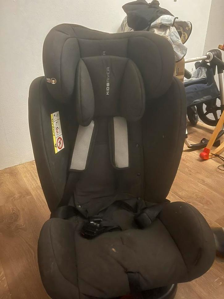 Kidsriver Elin Autostoeltje Zwart, Kinderen en Baby's, Autostoeltjes, Zo goed als nieuw, Overige merken, 9 t/m 36 kg, Isofix, Slaapstand