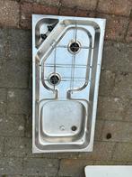 Rvs spoelbak met gasstel voor caravan/camper, Ophalen, Gebruikt