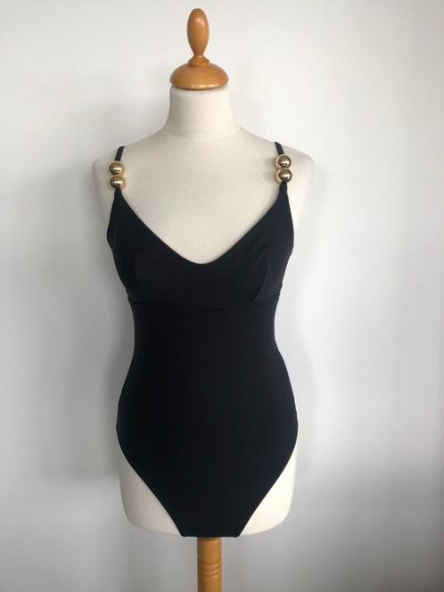Zwart badpak, maat M, Kleding | Dames, Badmode en Zwemkleding, Gedragen, Badpak, Zwart, Verzenden
