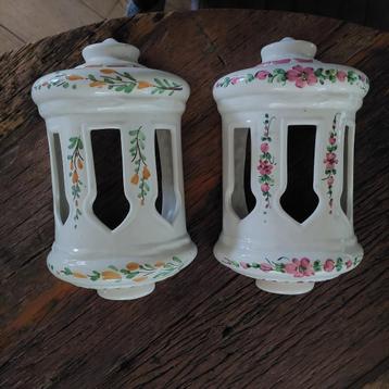 vintage muurhangers, voor waxine lichtje beschikbaar voor biedingen