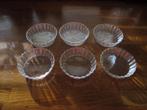 6x petitfour schaaltjes., Ophalen of Verzenden, Overige stijlen, Glas, Schaal of Schalen