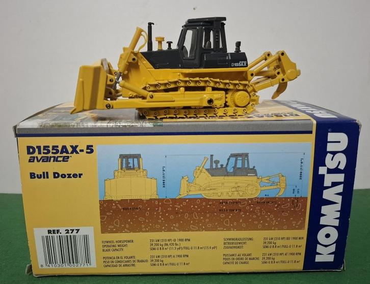 Komatsu D155AX-5 bulldozer Joal 1/50  MIB, Hobby en Vrije tijd, Modelauto's | 1:50, Zo goed als nieuw, Overige typen, Overige merken