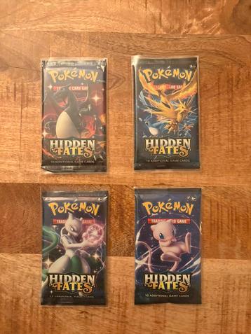 Pokemon Hidden Fates Art Set (4 packs unweighted) beschikbaar voor biedingen