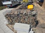 Hek met stenen, Tuin en Terras, Tuinhekken en Hekwerk, Ophalen, Gebruikt, IJzer, Spijlenhekwerk