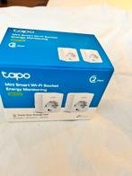 2x TP-Link Tapo Mini Smart Wifi Socket Energy Monitoring, Computers en Software, WiFi-versterkers, Ophalen of Verzenden, Nieuw