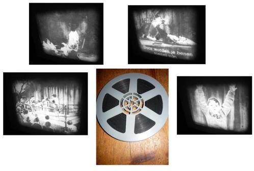 8mm film Bokswedstrijd - Little Rascals - zw/w - N8 60mtr --, Audio, Tv en Foto, Filmrollen, 8mm film, Verzenden