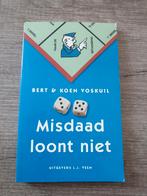 Misdaad loont niet bert voskuil koen voskuil, Boeken, Ophalen of Verzenden, Gelezen