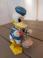 blikken speelgoed Drummende Donald Duck - 1940-1949, Antiek en Kunst, Antiek | Speelgoed, Ophalen of Verzenden
