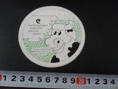 sticker strip koe rundveeproject cebeco manus polem *, Verzamelen, Stickers, Zo goed als nieuw, Bedrijf of Vereniging, Ophalen