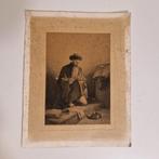 Antieke druk  drukprent gravure ets  kunst, Ophalen of Verzenden