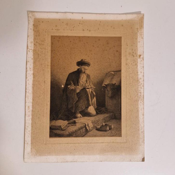 Antieke druk  drukprent gravure ets  kunst, Antiek en Kunst, Kunst | Etsen en Gravures, Ophalen of Verzenden