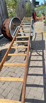 Houten Ladder, Doe-het-zelf en Verbouw, Ladders en Trappen, Ophalen, Zo goed als nieuw, Ladder, 4 meter of meer
