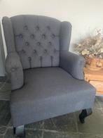 Landelijke fauteuil stoel - capiton stijl, Ophalen, Gebruikt