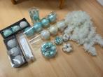Complete set kerstversiering blauw en wit ca. 50 delen met p, Ophalen, Gebruikt