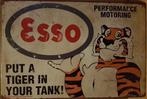 Esso put a tiger in your tank metalen wandbord reclamebord, Verzamelen, Merken en Reclamevoorwerpen, Nieuw, Reclamebord, Ophalen of Verzenden