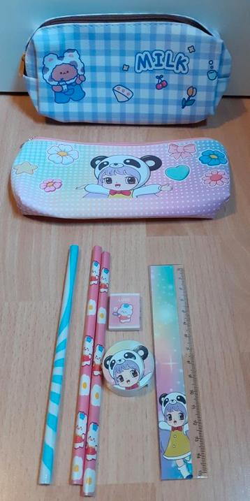 Schattige Kawaii etui met toebehoren beschikbaar voor biedingen