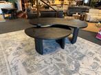 Salontafel Organisch 2-delig Zwart mangohout 30% KORTING, Huis en Inrichting, Tafels | Salontafels, Ophalen, 100 tot 150 cm, Nieuw