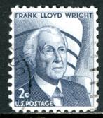 USA Verenigde Staten 1280 - Frank Lloyd Wright, Ophalen of Verzenden, Noord-Amerika, Gestempeld