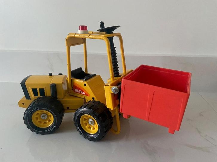 Tonka 52900 vorkheftruck – pressed steel – XR‑101 wielen, Verzamelen, Speelgoed, Gebruikt, Ophalen of Verzenden