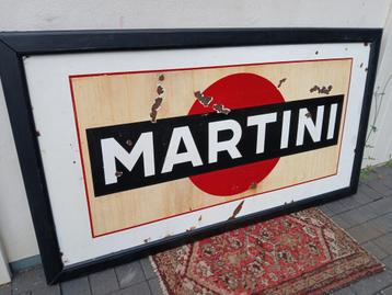 Origineel oud emaille reclamebord met datering Brussel 1964. beschikbaar voor biedingen