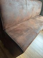 Eettafelbank bruin, op wieltjes - goede staat!, Huis en Inrichting, Ophalen, 150 tot 200 cm, Driepersoons, 75 tot 100 cm