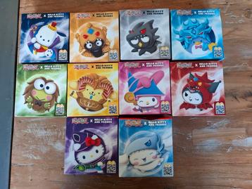 Complete Yugioh x hello kitty knuffel set van 10 stuk beschikbaar voor biedingen