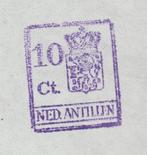 Nederlandse Antillen Fiscaal Belastingzegel 1976 doc blauw, Postzegels en Munten, Verzenden, Gestempeld