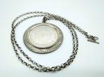 Zilveren jasseronketting met zilveren 10 gulden hanger, Met hanger, Gebruikt, Info@zilverwebsite.nl, Verzenden