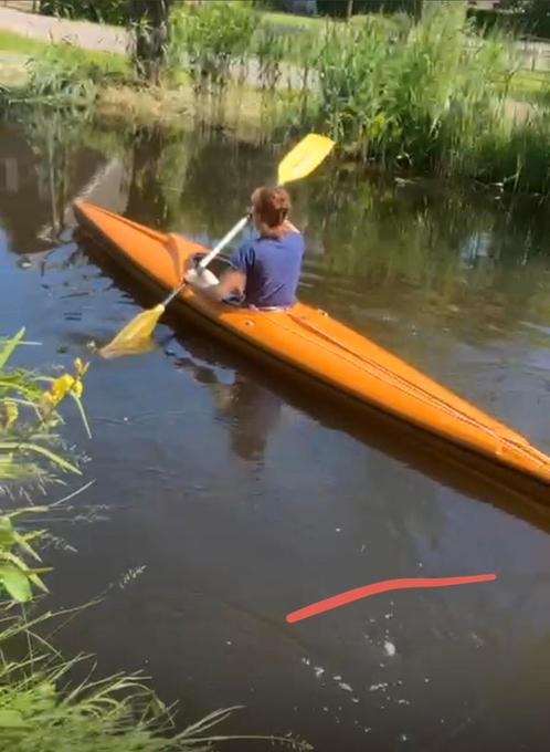 Kajak te koop (ligt in Stolwijk, in de buurt van Gouda), Watersport en Boten, Kajaks, Gebruikt, 1-persoons, Ophalen