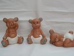3 mooie beren beeldjes, Ophalen of Verzenden, Zo goed als nieuw, Beeldje, Overige merken